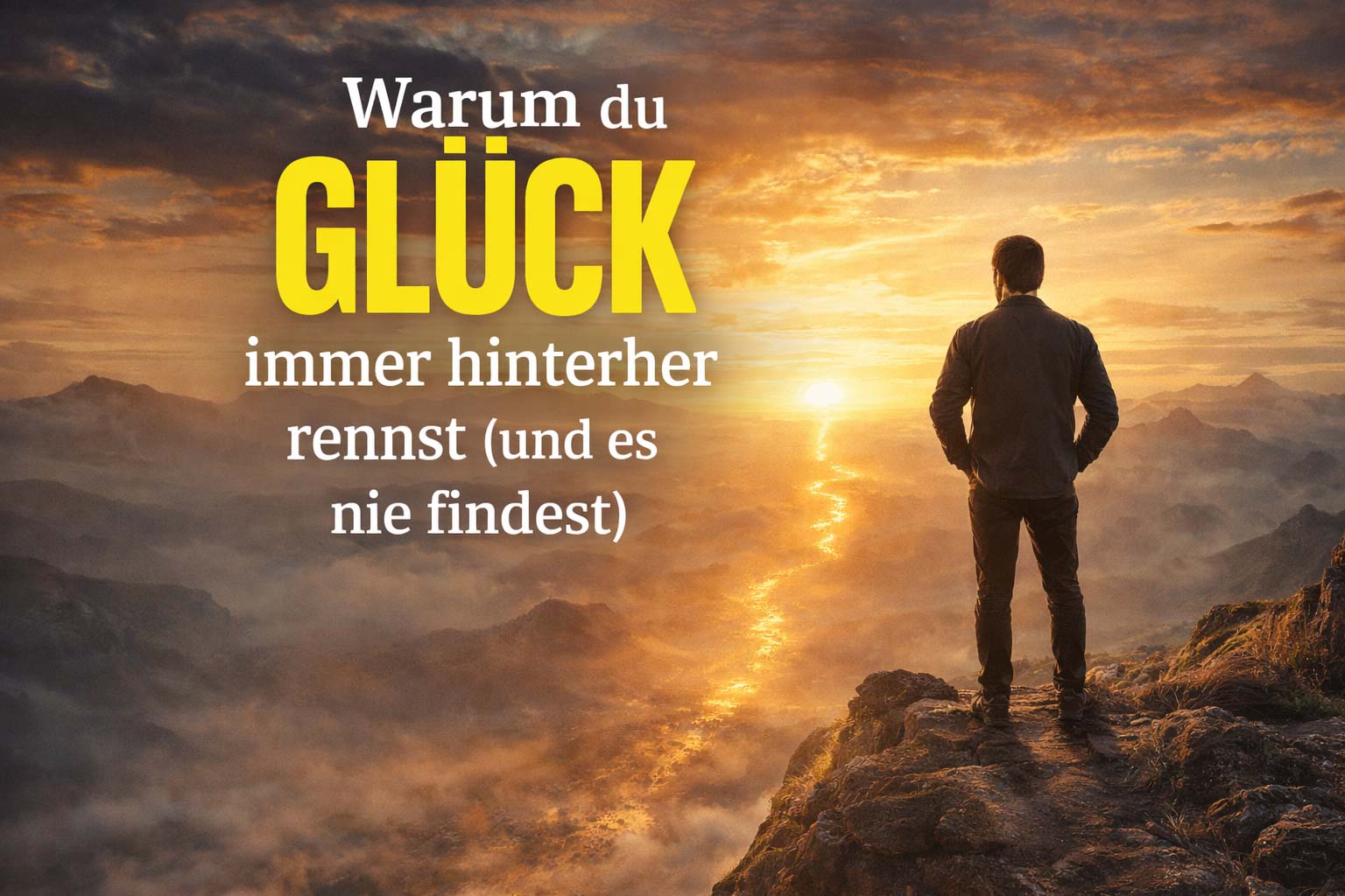 Mehr über den Artikel erfahren Warum du dem Glück immer hinterher rennst (und es nie findest)